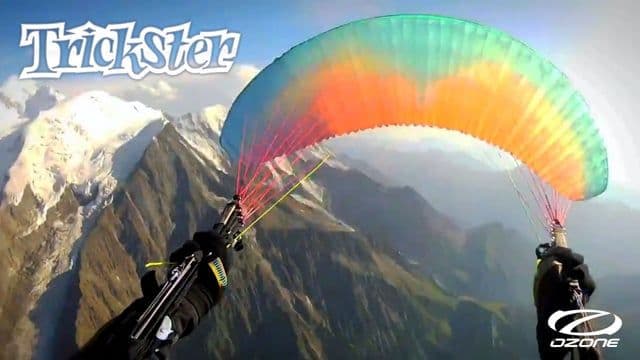 The Ozone TRICKSTER: Mt Blanc Toplanding / Infinity World Record