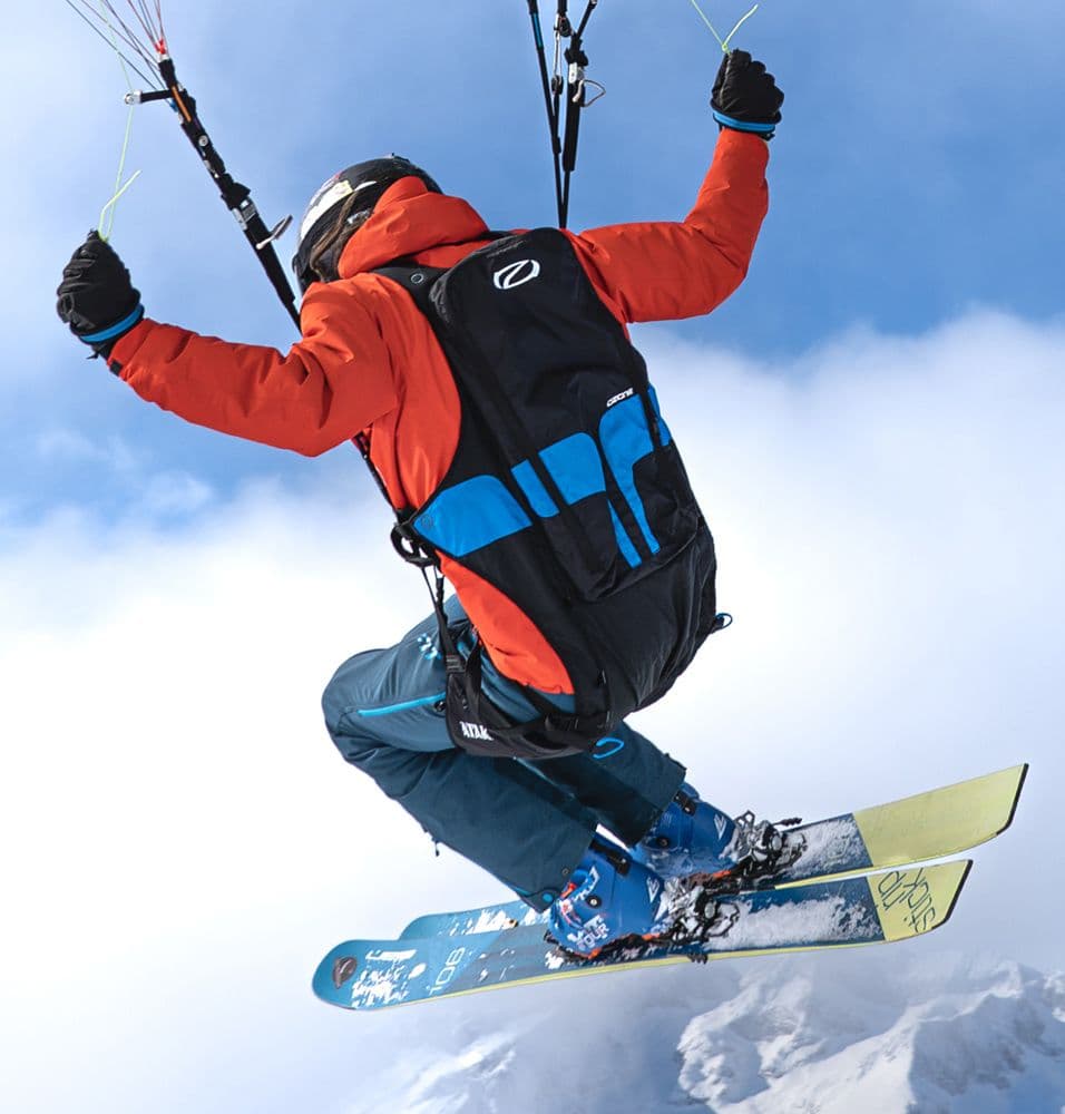 공중과 눈 위에서 사용할 수 있는 정밀한 스피드 하네스