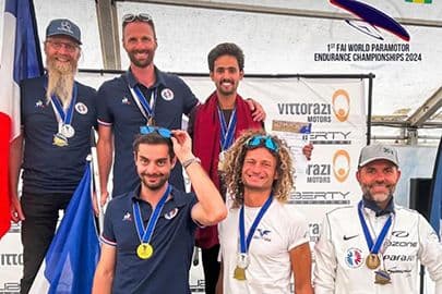 Ozone Pilots Among Winners of the 1st World PPG Endurance Championships